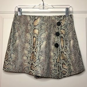 Zara Snakeskin Skirt/Skort